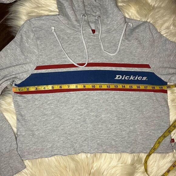 Dickies grey sweatshirt crop hoodie size medium - Picture 6 of 7